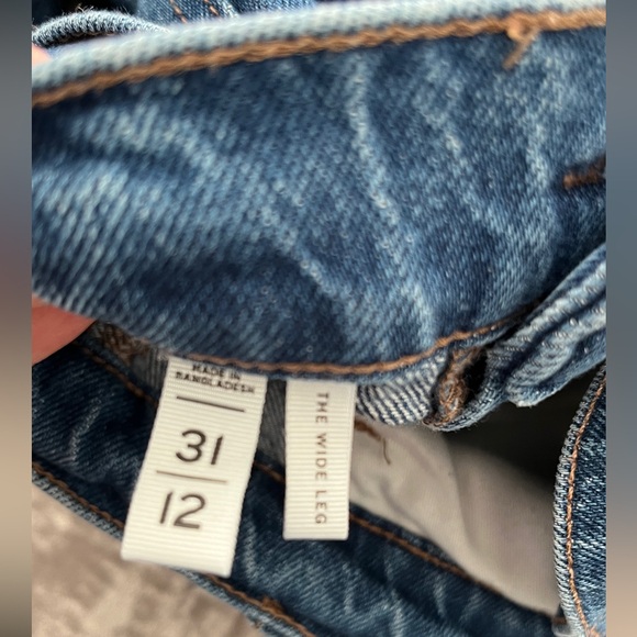 LOFT Wide Leg Jeans-size 12 - Picture 10 of 12